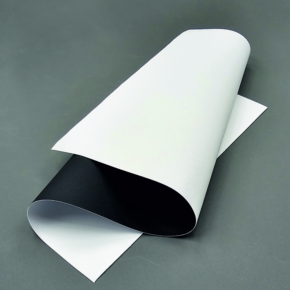 Backdrop Fabric Black Back-250GSM, 3.2m Width, Durable 250 GSM Polyester Matte Black-Backed Fabric, Fire Certified for Professional Exhibition and Stage Backdrop Applications